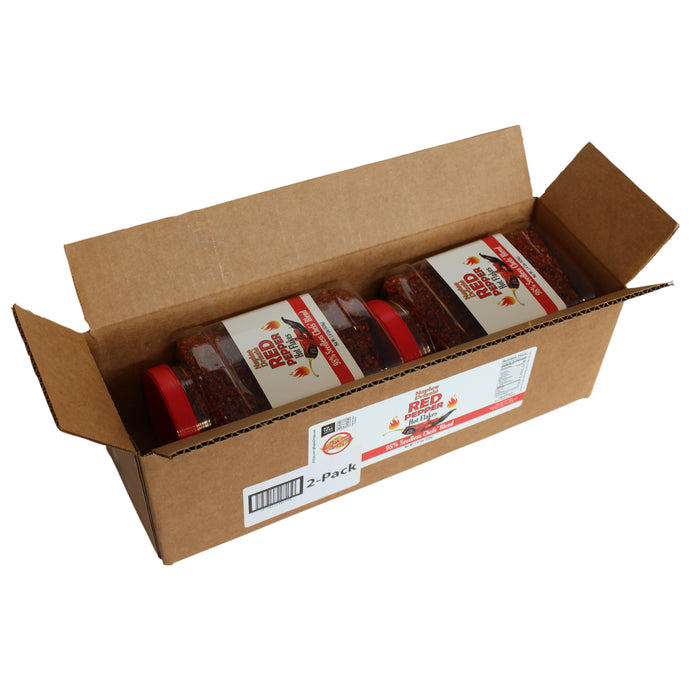 Red Pepper HOT Flakes -- Wholesale 2-Pack, 1.4lb Containers