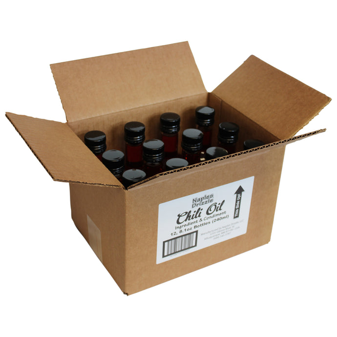 Chili Oil -- Wholesale 12-Pack, 8.1oz Bottles