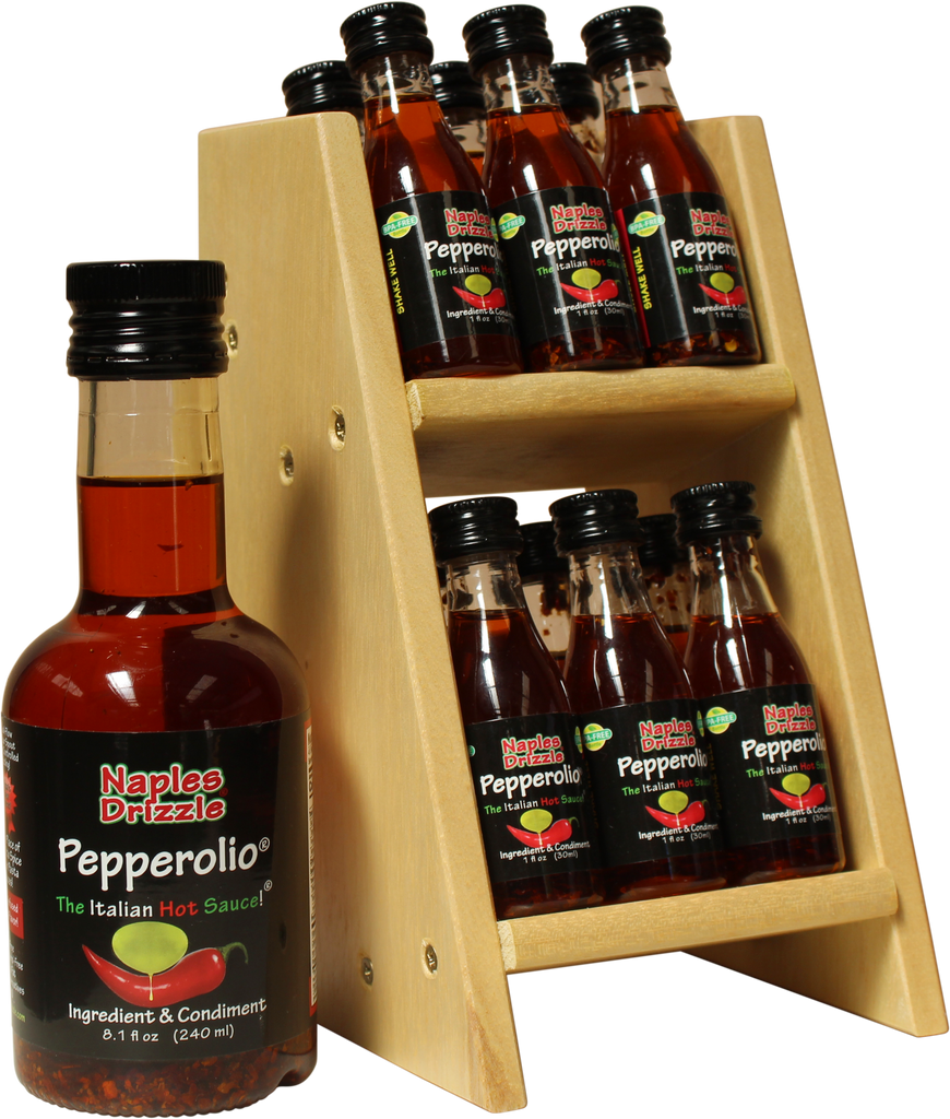 1oz Miniature Bottle Display Rack – Naples Drizzle