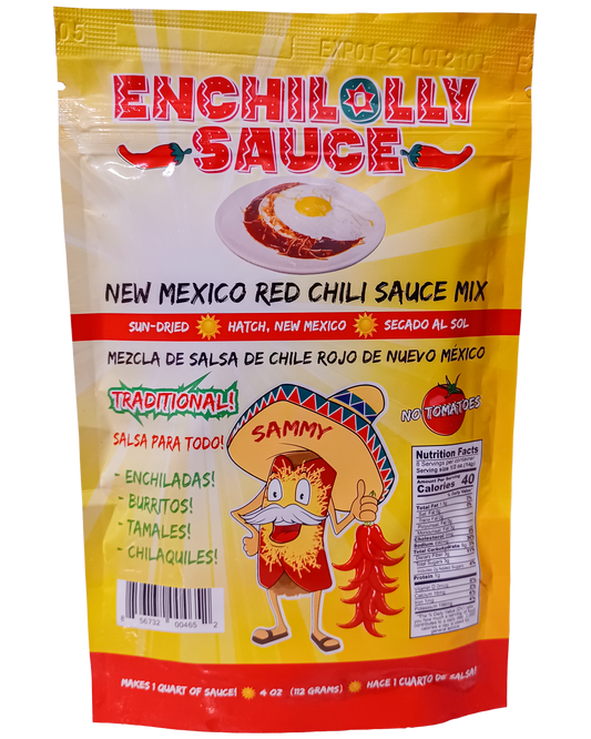 3-Pack Enchilolly Sauce -- New Mexico Red Chile Sauce 4 oz