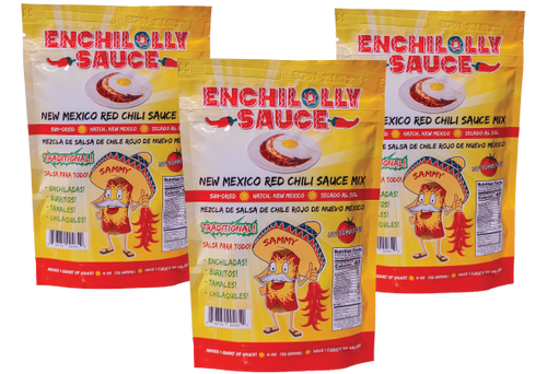 3-Pack Enchilolly Sauce -- New Mexico Red Chile Sauce