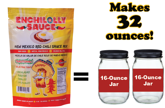 3-Pack Enchilolly Sauce -- New Mexico Red Chile Sauce