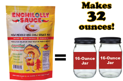 3-Pack Enchilolly Sauce -- New Mexico Red Chile Sauce