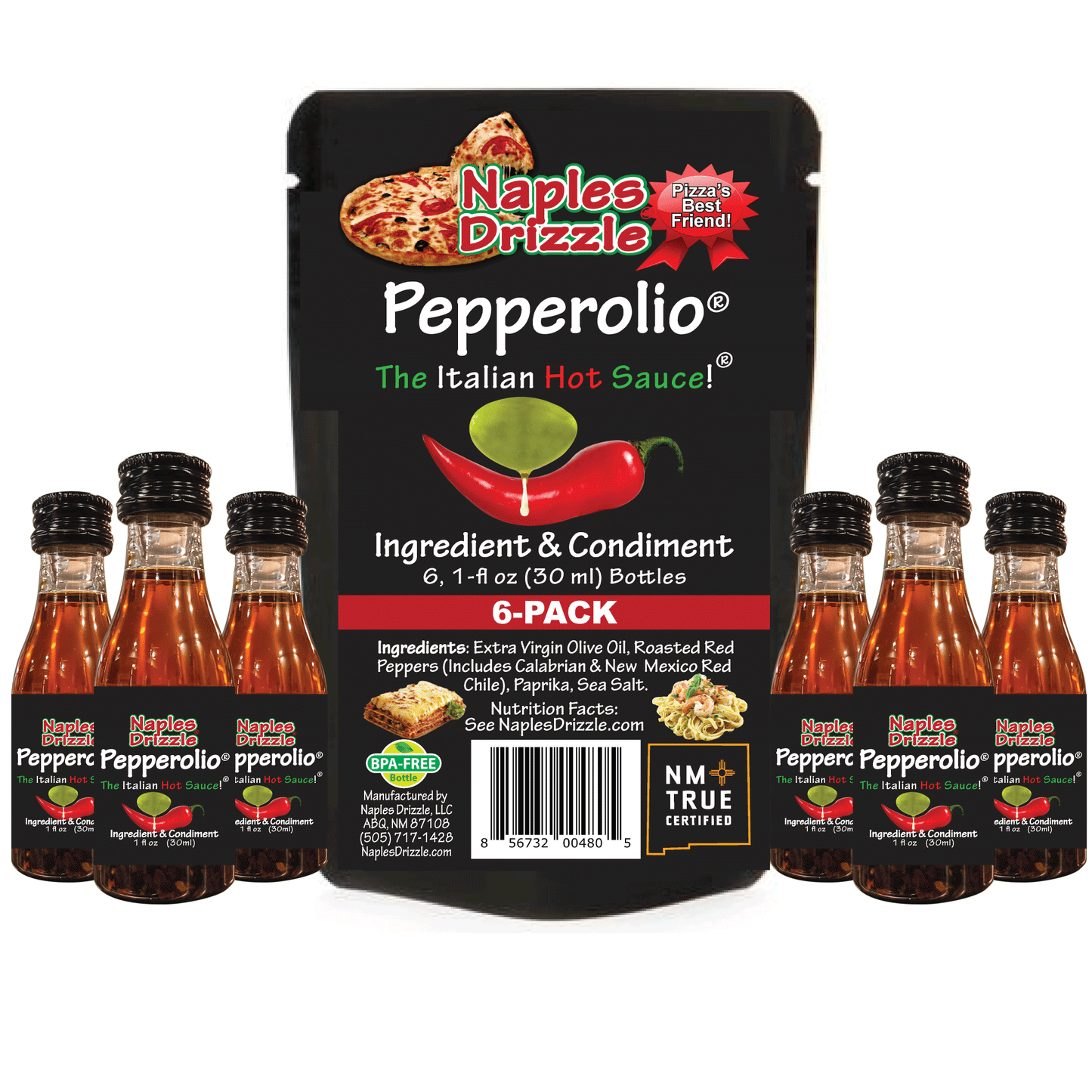 Pepperolio Mini 6-Pack 1 fl oz - Travel Size