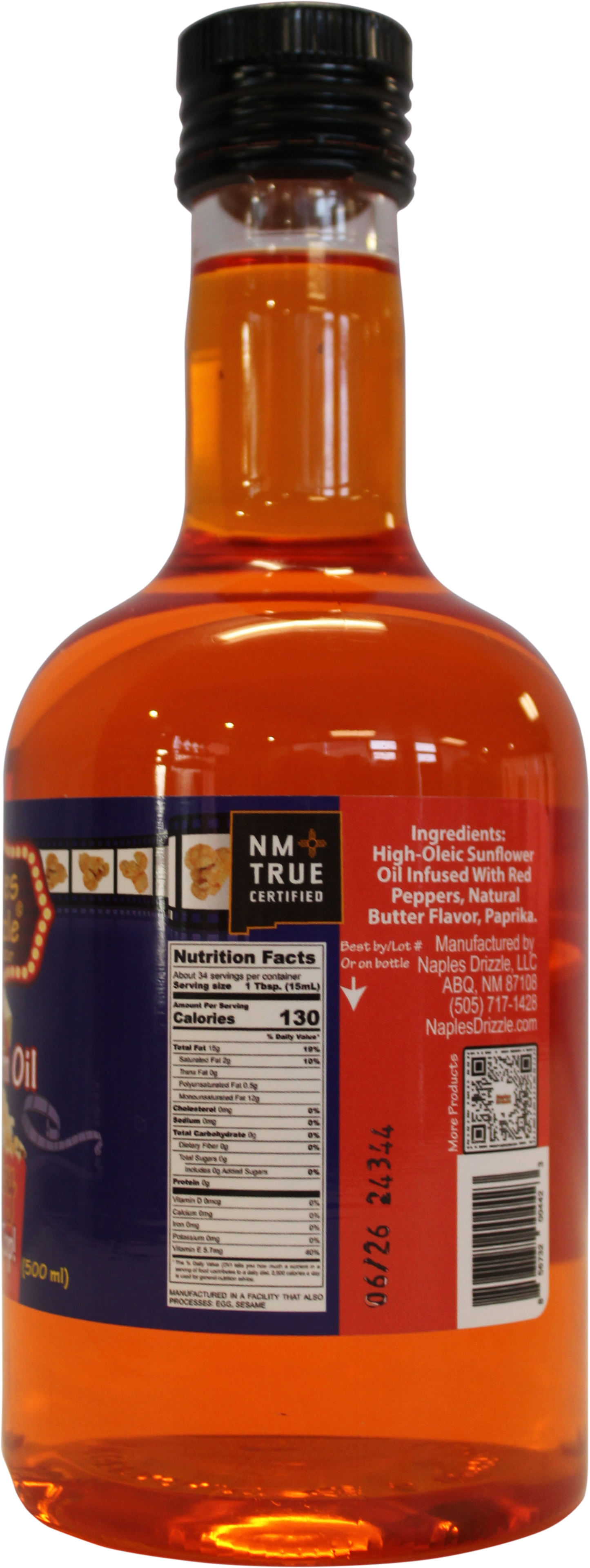 Naples Drizzle Spicy & Buttery Popcorn Oil