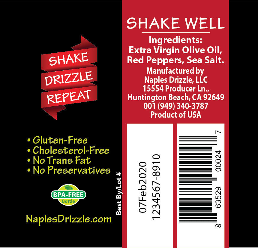 Naples Drizzle® "Pepperolio" -- Italian Chili Oil