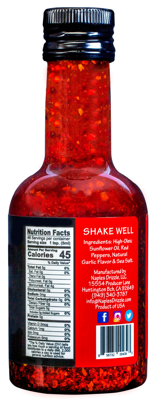 Red Dragon Drizzle® "Spicy Garlic Chili Oil" 8.1 fl oz